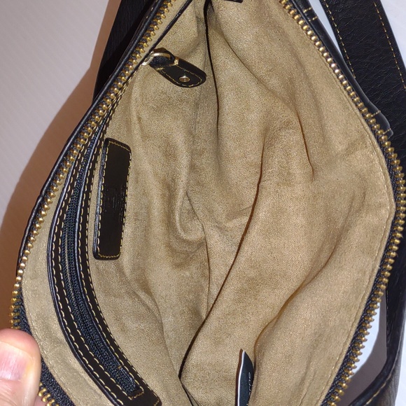 👜VINTAGE👜 LIZ CLAIBORNE Double Front Flap Pocket Purse in Black - Picture 5 of 14